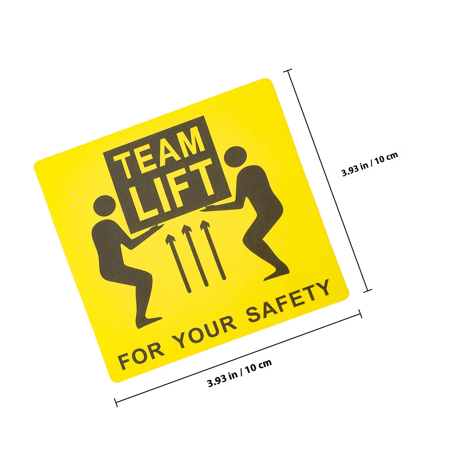 重機ステッカー チームリフトラベル 500枚入りロール 倉庫棚管理用 注意 重量物輸送