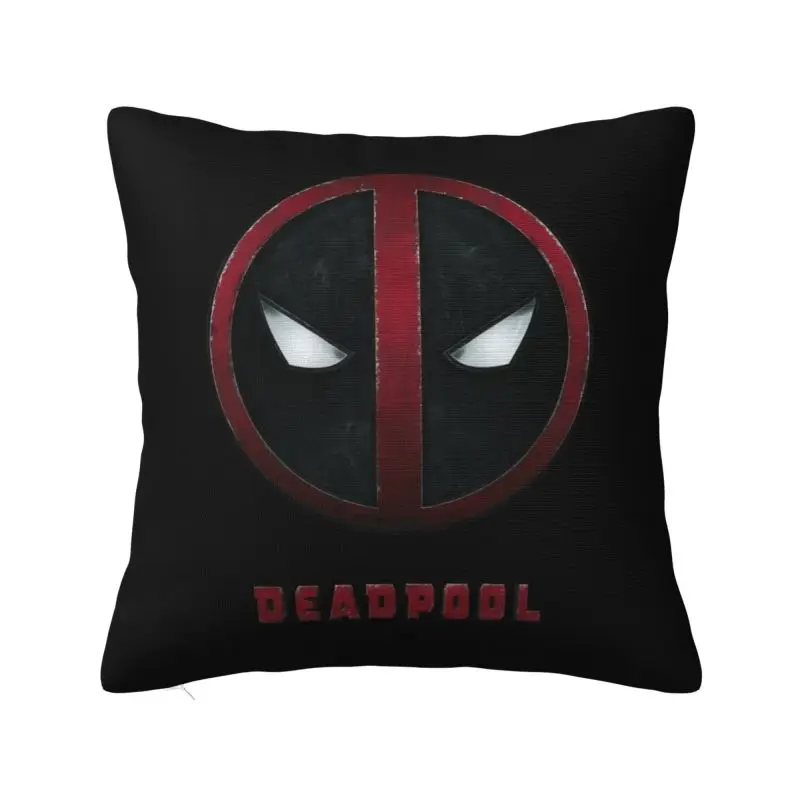 Custom Deadpool Logo Pillow Case Cushions Cover for Sofa Square Pillowcase