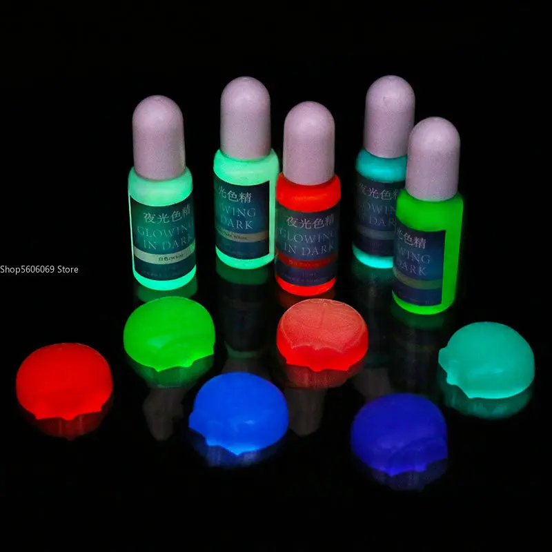 10g Glowing In Dark Graffiti Epoxy Resin Oil-based Luminous Pigment UV Crystal Drip Mold Color Mixing and Dyeing Essence