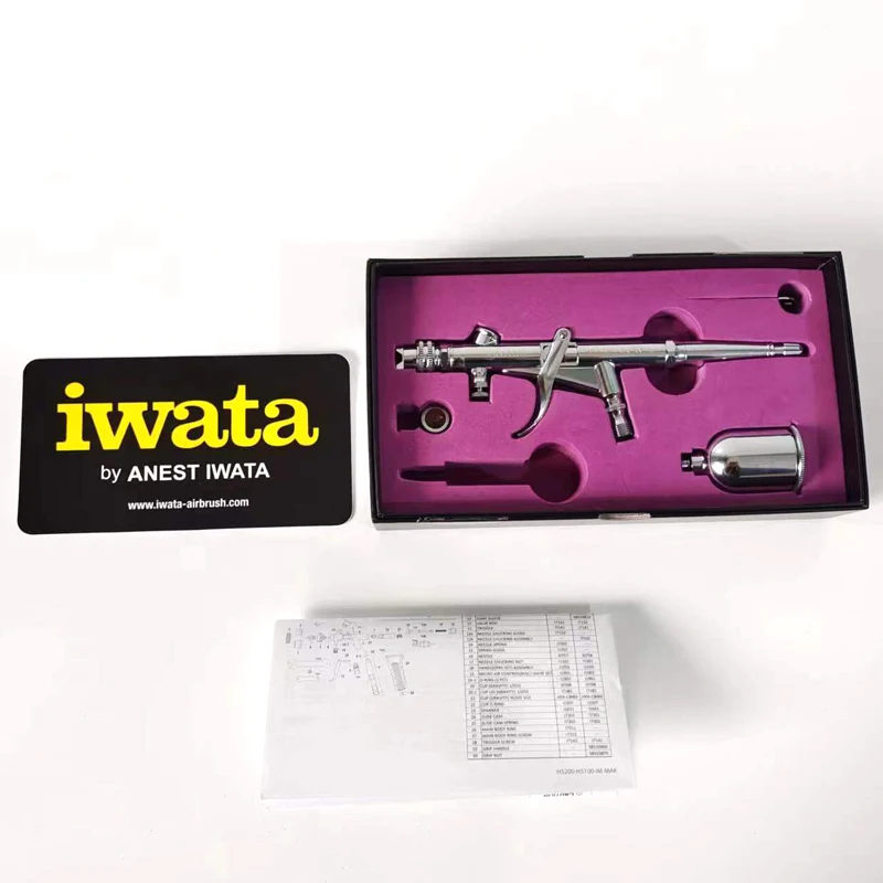 Original Japan Iwata HP-TH 0.5MM Upper Pot Trigger Type With Air Conditioning Spray Pen Painting Model Coloring Airbrush