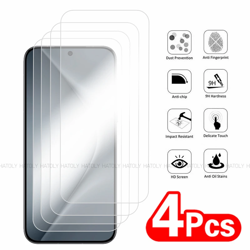 2/4PCS Screen Protector For Huawei Pura 70 Tempered Glass Huawei Pura 70 Full Glue Protective Screen Glass Film Huawei Pura 70