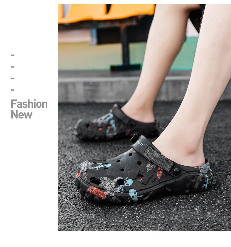 Übergrößen 48 49 Clogs Herrenschuhe Sommer Gartenschuhe Strandschuhe Herren Freizeitschuhe Wasserschuhe Bequeme Hausschuhe – Detail 17