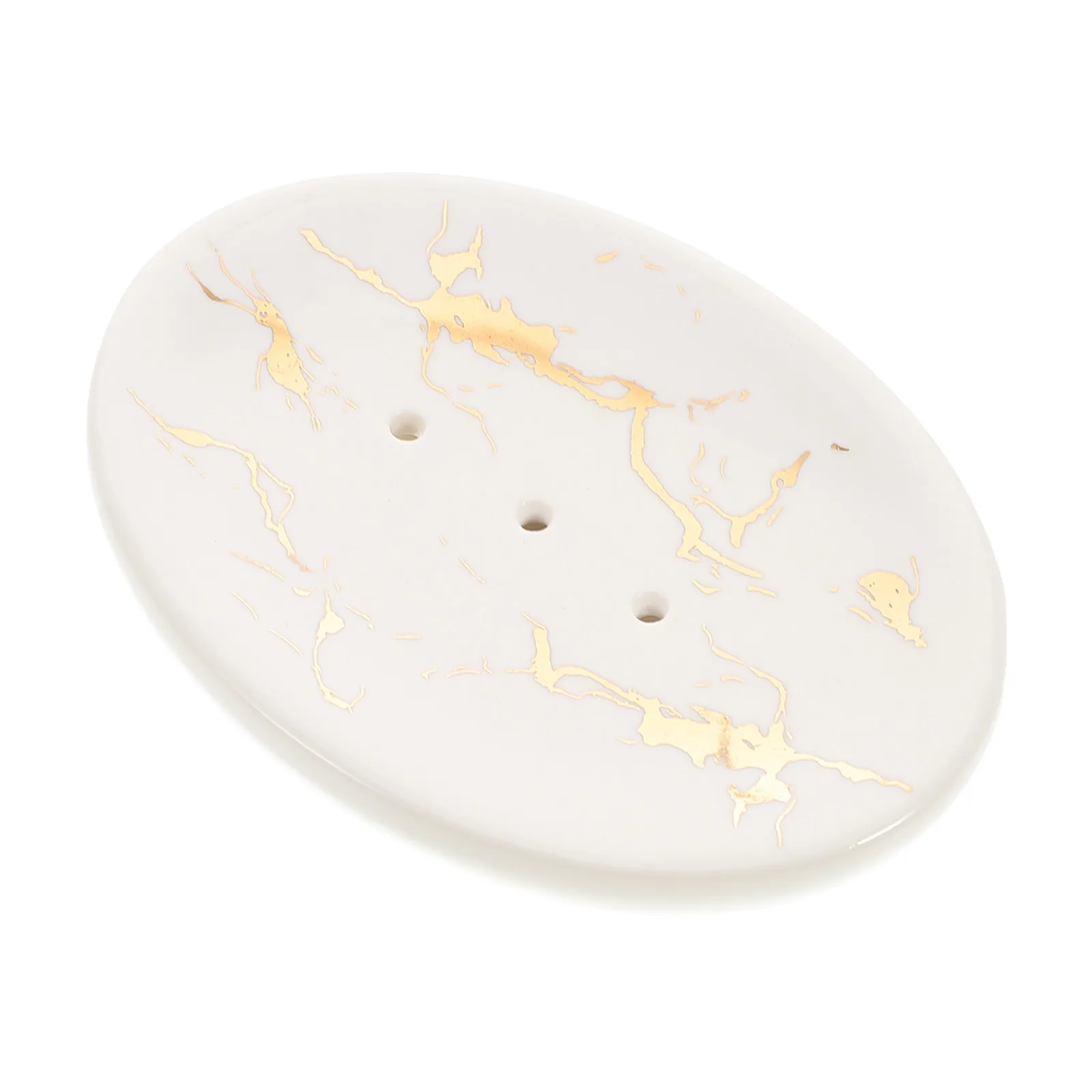 

Ceramic Soap Tray with Marble Design Nordic Inspired Soap Dish for Bathroom Toilet Shower Use Decorative and Functional Storage