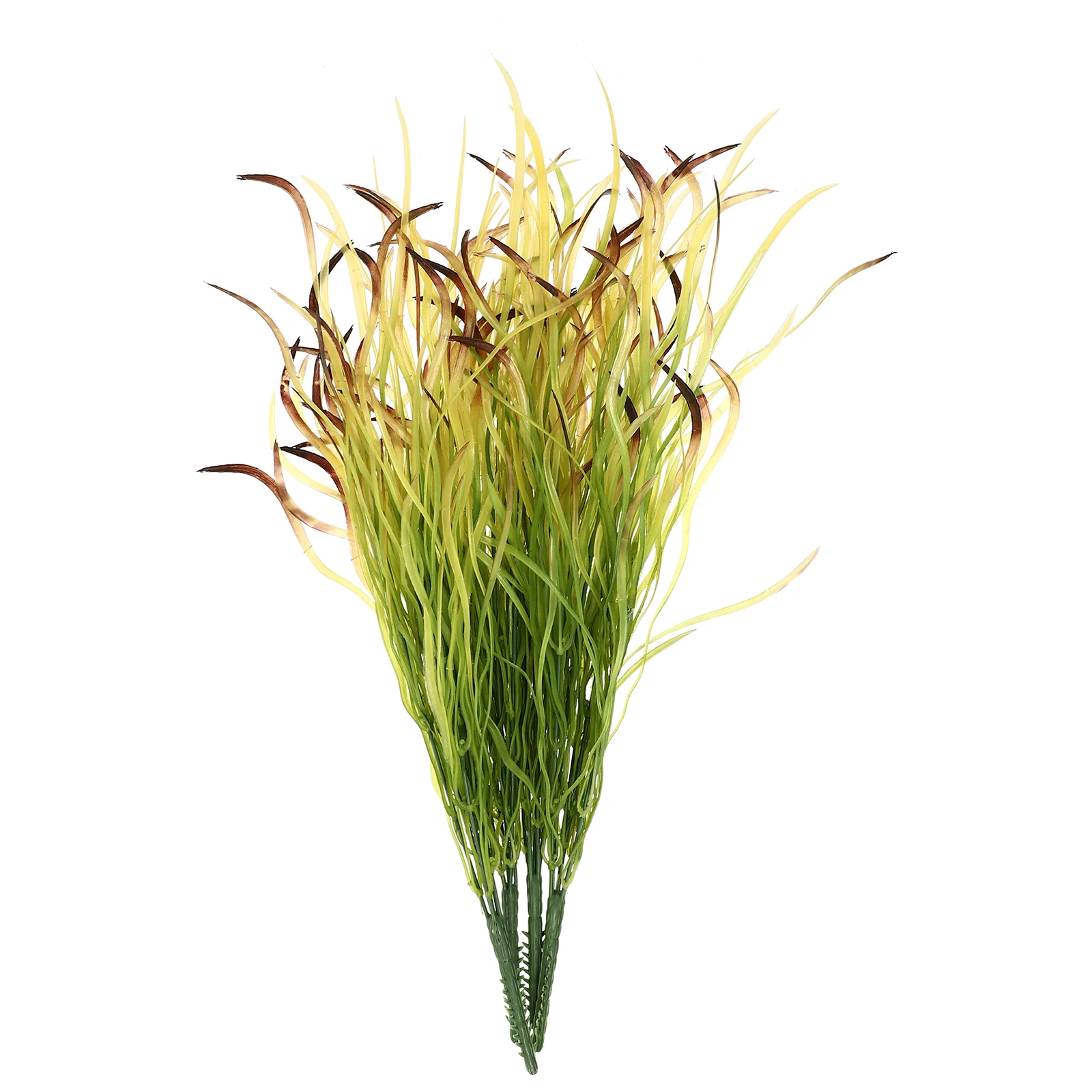 

4Pcs Artificial Dragon Whisker Grass Plastic Lifelike Simulated Grass for Weddings Banquets Home Office Garden Decorative Fake