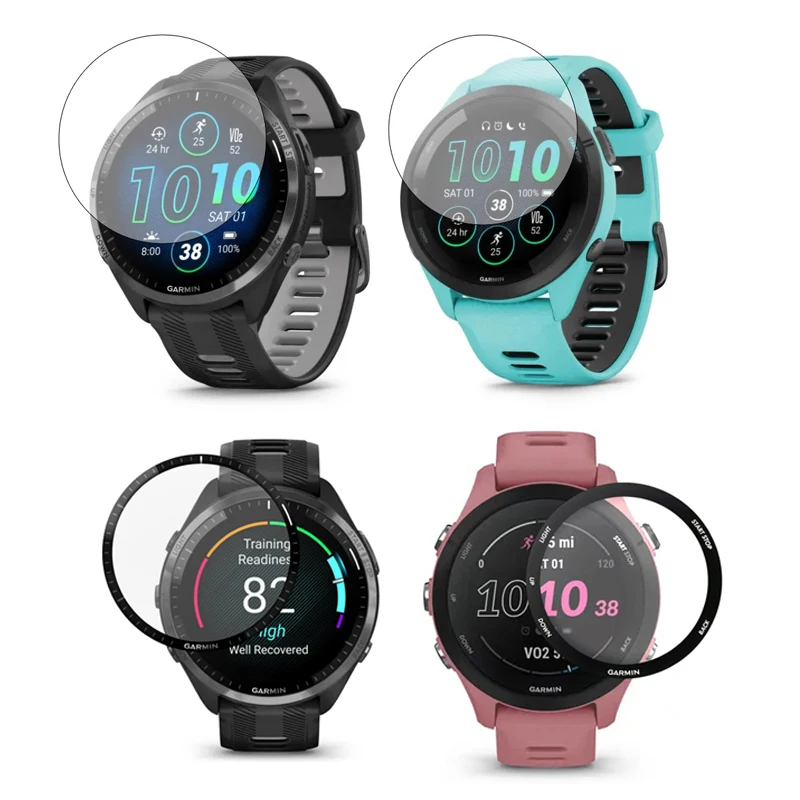 واقي شاشة مقاوم للخدش ثلاثي الأبعاد PMMA/زجاج مقسى لهاتف Garmin Forerunner 255 255S 955 965 ملحقات ساعة ذكية