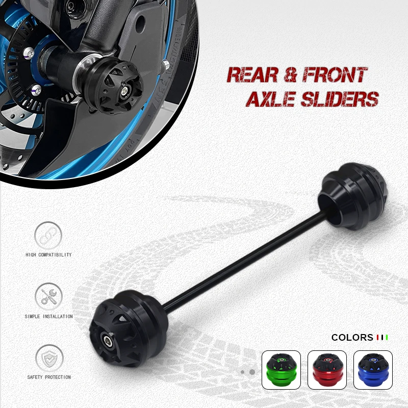 For CB650F CB650R CB 650R 650F 2014-2025 2024 Motorcycle Front Axle Fork Wheel Crash Sliders Protection Cap Pad cb650r cb650f
