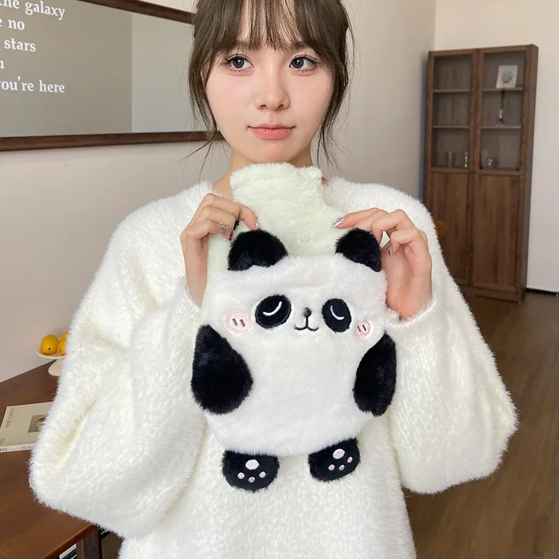 Plush Hot Water Bottle Cute Hands Feet Belly Warmer Explosion-proof Hot Water Bag for Women Period Winter Supplies Amagi