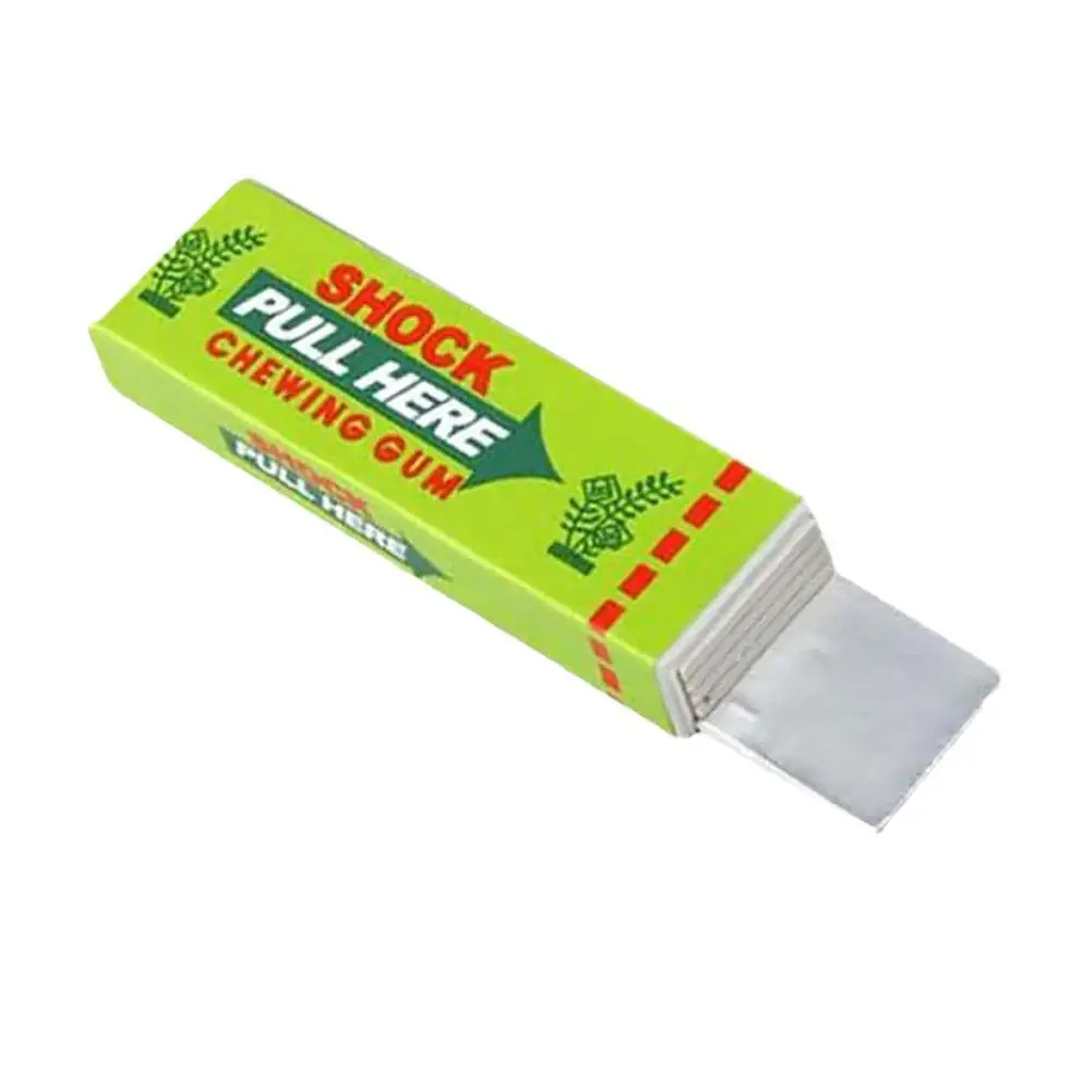Electric Shock Joke Chewing Gum Pull Head Shocking Toy For Street Jokes Easy Comedy Holiday Party Supplies Prank Trick Gag