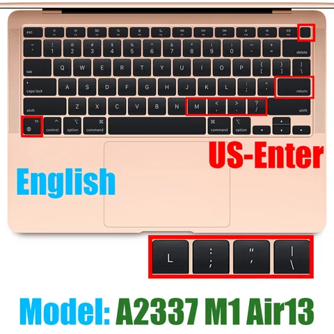 Силиконовый чехол для клавиатуры Macbook Air 13 M1 SDYIGOE