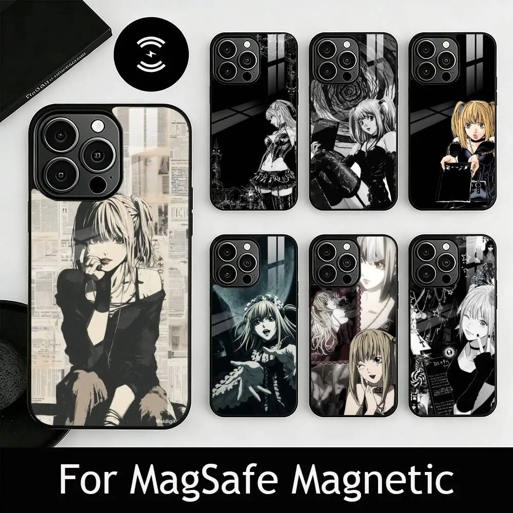 

Misa Amane Phone Case For iPhone17,16,15,14,13,12,11 Plus,Pro Magnetic For Magsafe Wireless Charging