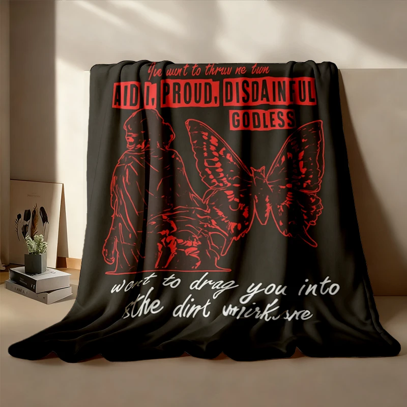 You want to throw me down, The Knight and the Moth, Rachel Gillig Book, BARTHOLOMEW, Flannel Blanket
