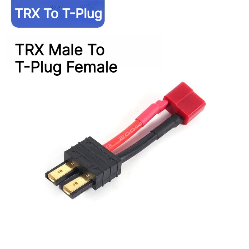 TRX To T-plug Adapter Cable 10AWG Extra-flexible Silicone Wire Adapter Cable for RC Model Lithium Batteries and Drone Batteries