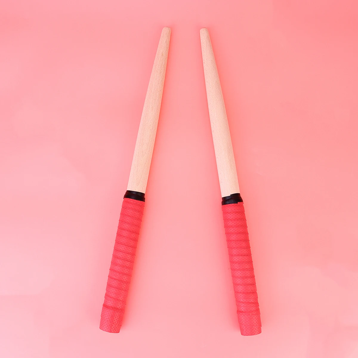 1 쌍 35X2Cm 타이코 드럼 스틱 휴대용 나무 드럼 스틱 경량 타악기 액세서리 고무 손잡이 선물 블루