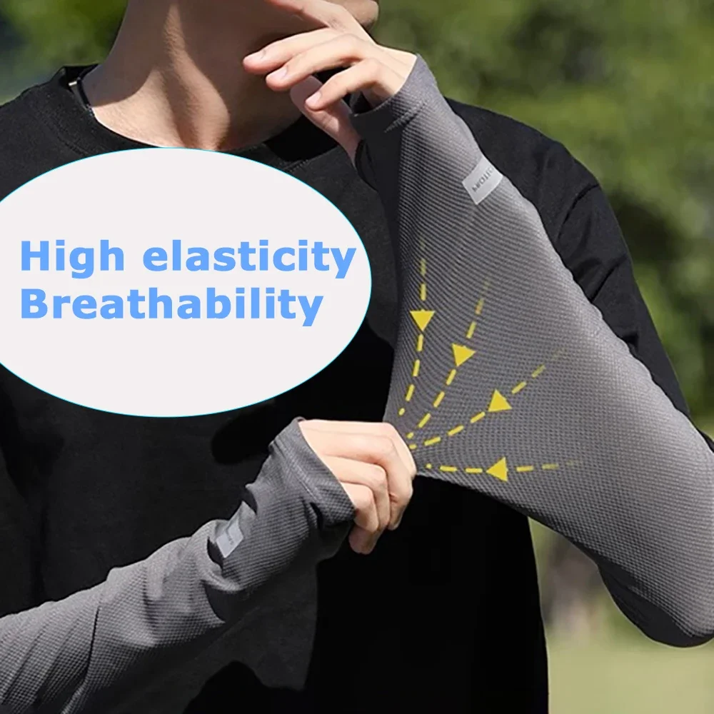 Men's Fashionable Sleeves, Breathable and Cool Arm Cover, Moisture Wicking, For Daily Vehicle Driving, Sports Use