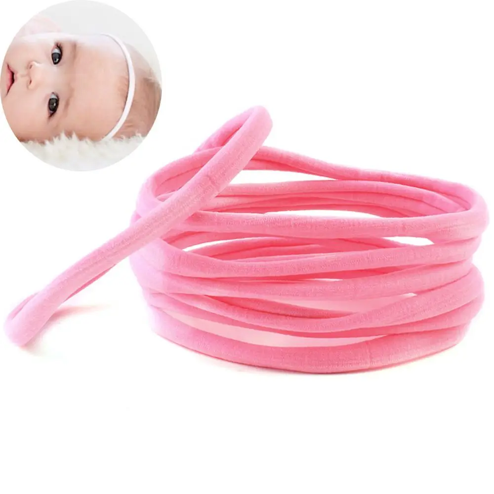 

Solid Women Spandex Seamless Elastic Nylon Headband Hairwear Hair Accessories Headwear