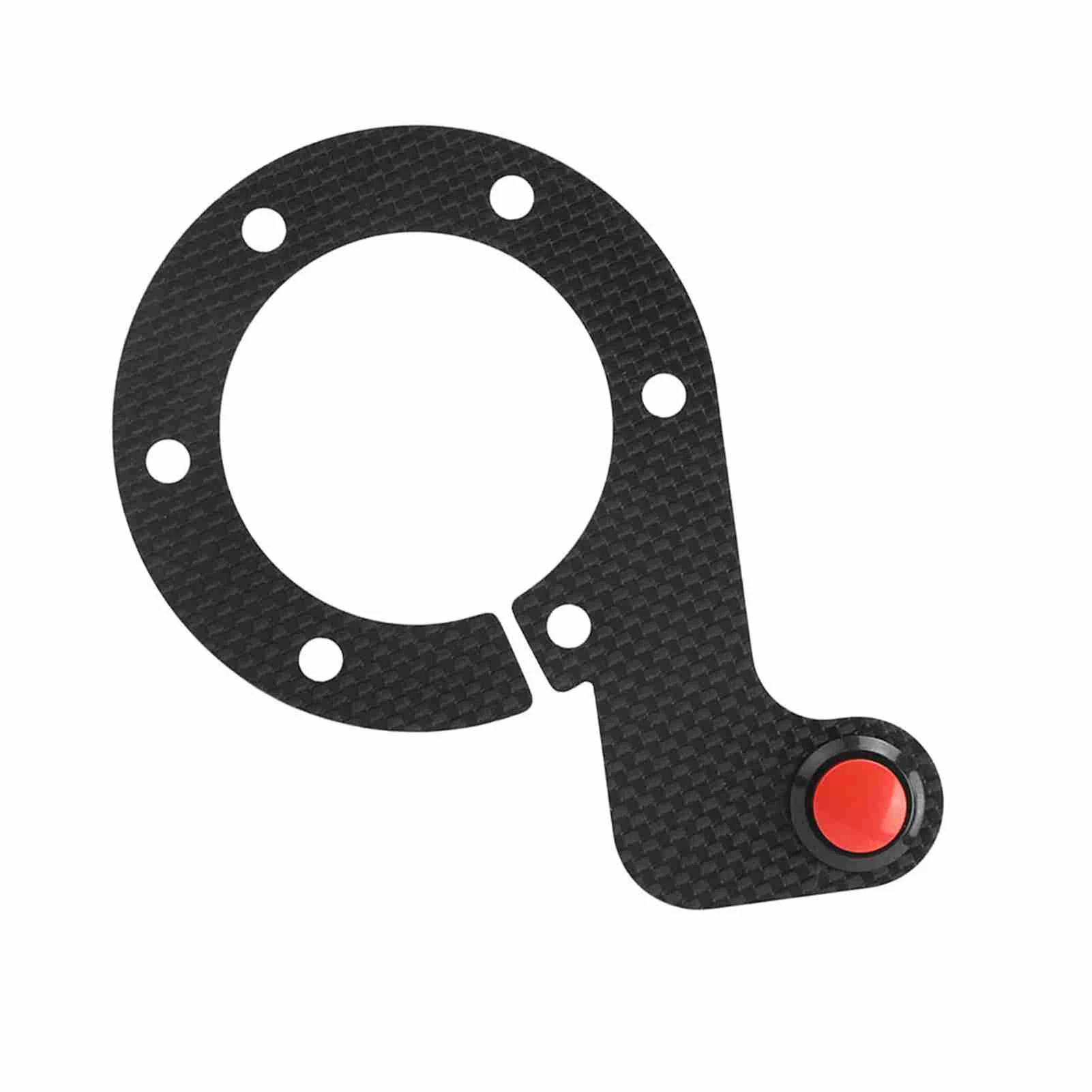 Carbon Fiber External Horn Button Kits (Single Button, 6 Bolts Steering Wheel, for MOMO/OMP/Nardi/Sparco) - Durable view 5