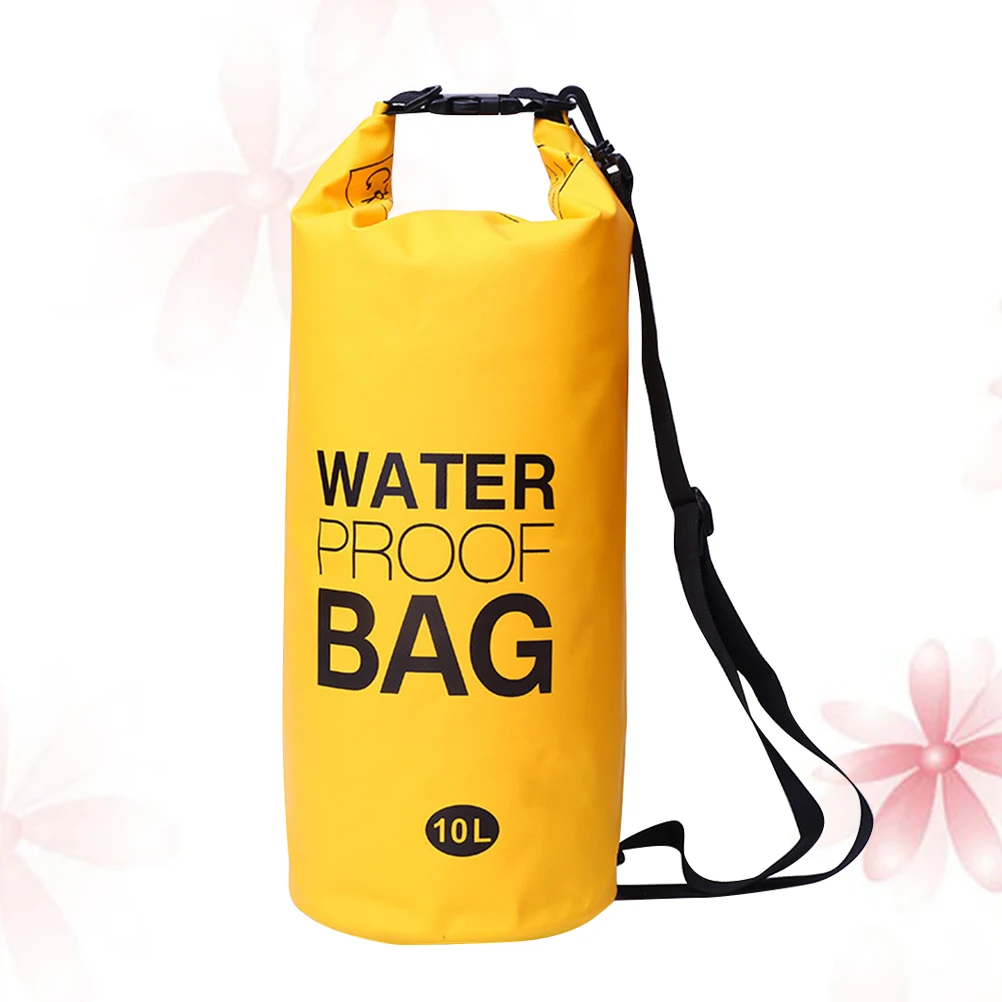 

10L Inflatable Waterproof Pvc 0.5Mm 500D Floating Gear Bright Yellow Outdoor Sports Buoy Boating Kayaking Rafting Fishing