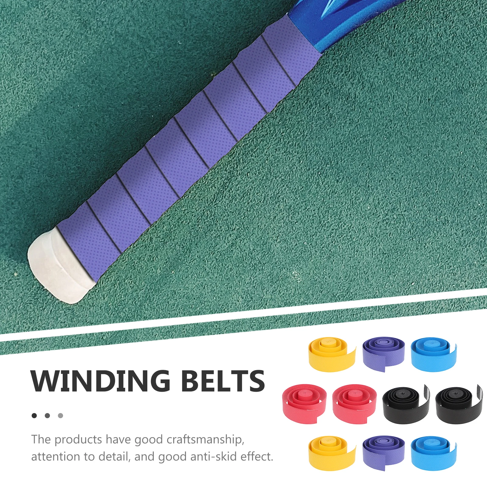 

10pcs Drum Stick Wrap Drumsticks Covering Roll Cloth Non-slip Sweat-absorbent Tapes Badminton Tennis Racket Anti-slip Tape