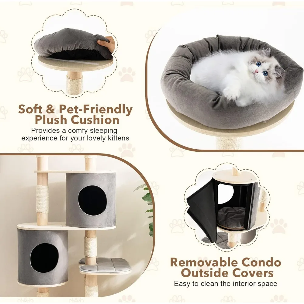 Rak Buku Walnut Berlapis Lebar 72 Inci dengan Rak Penyimpanan untuk Kantor Rumah atau Ruang Tamu