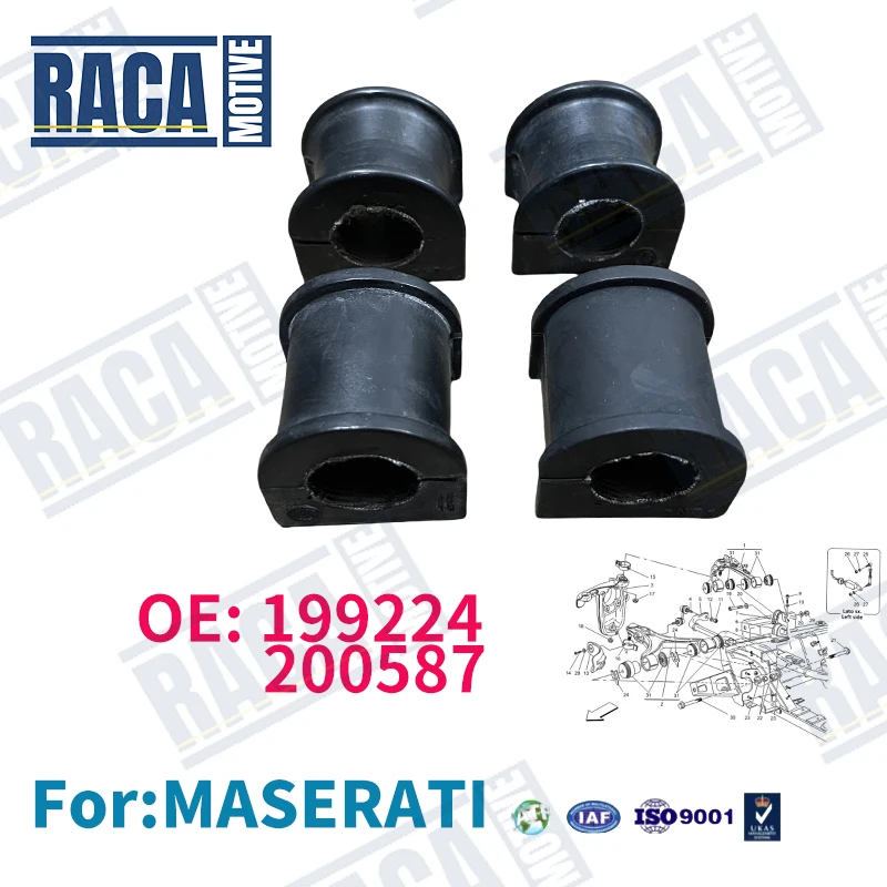 For Maserati Quattroporte M139 Granturismo GT GranCabrio Front/Rear Stabiliser Bar Balancer Bar Bush 199224 192737 200587 234674