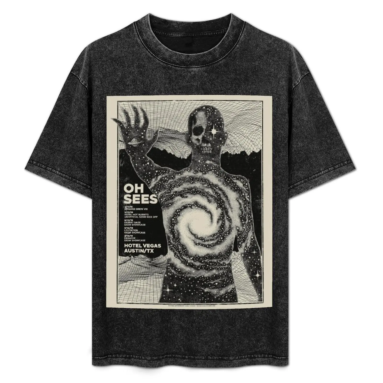 

Футболка с принтом Thee Oh Sees Tour Art, дышащая футболка с короткими рукавами для занятий спортом
