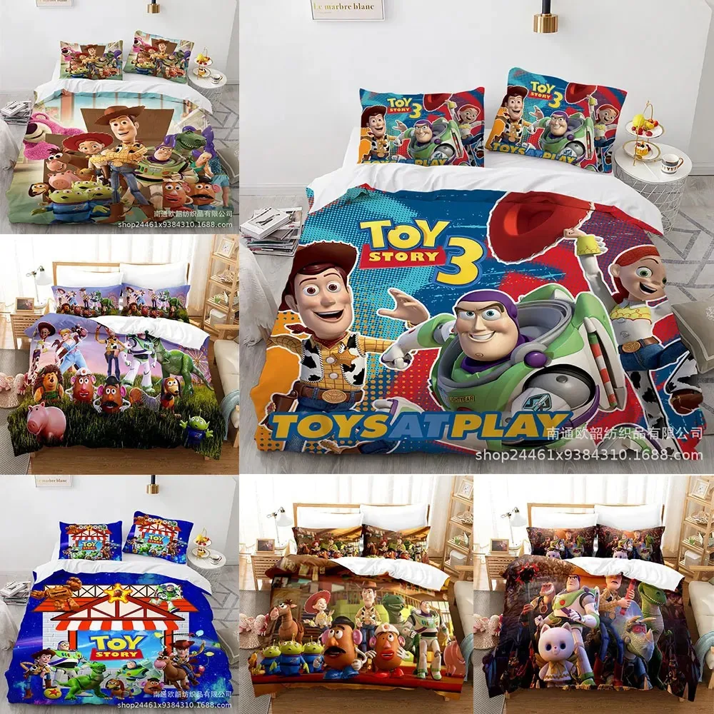 Toy Story Bedding Sets Comforter Quilt Bed Cover Duvet Cover Pillow Case Sets Kids Adult Size