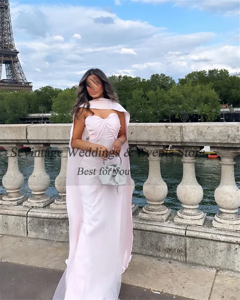 Sevintage Baby Pink Saudi Arabic Mermaid Prom Gowns Straapless ballkleider Women Evening Gowns Outfits 2023 فساتين مناسبة رسمية