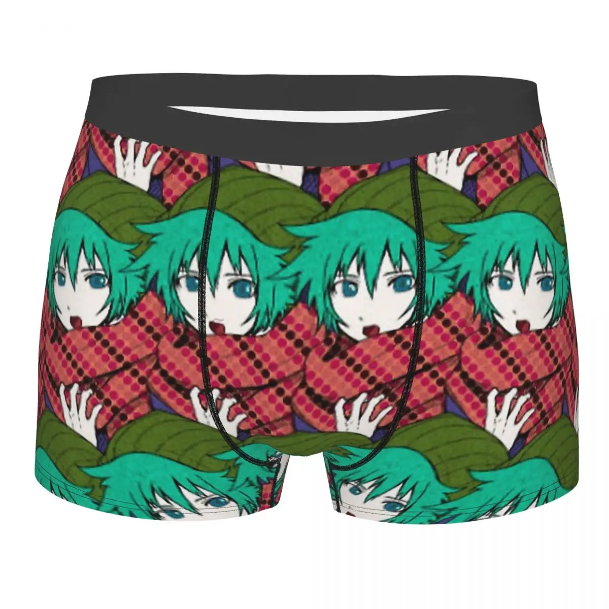 Shin Tsukimi Impresso Cuecas Boxer para Homens, Roupa Interior Altamente Respirável, Your Turn to Die, Qualidade Superior, Presentes de Aniversário