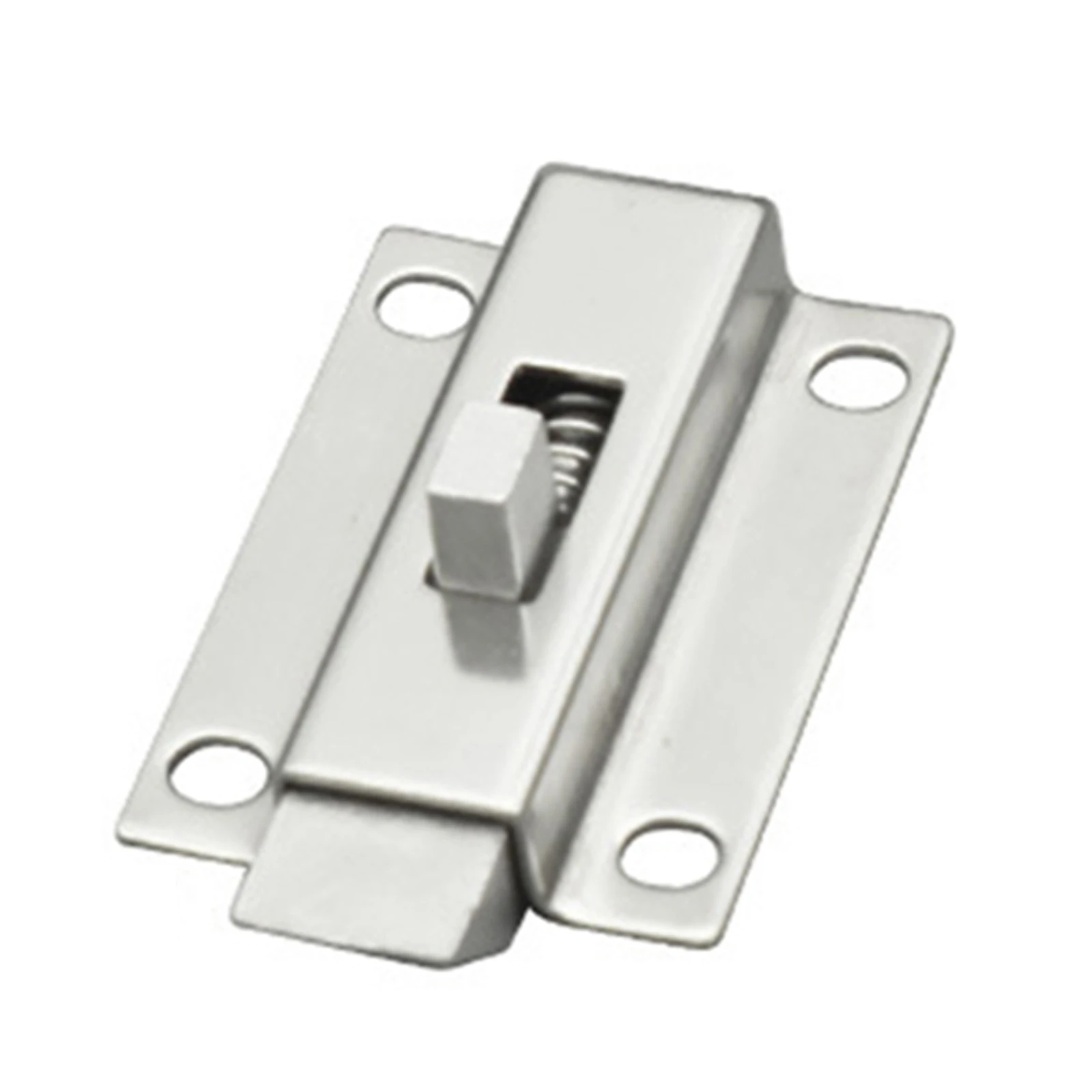 1pcs Automatic Spring Loaded Latches Door Bolt 50mm 2Inch Stainless Steel Door Bolt Window Gate Security Lock Spring Bounce Lock
