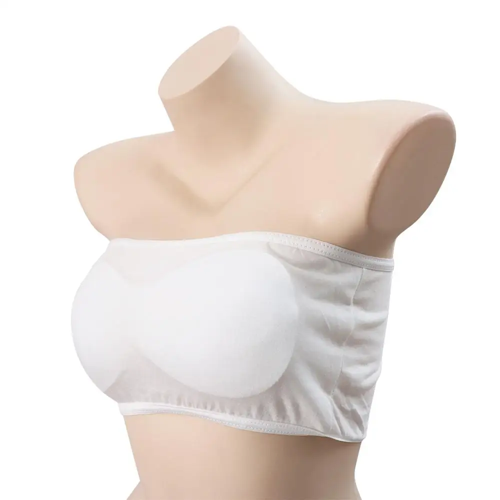 

Women Intimates Wireless Disposable Bras with Chest Pad Straps Disposable Bralette Cotton Bralettes for Women Hotel