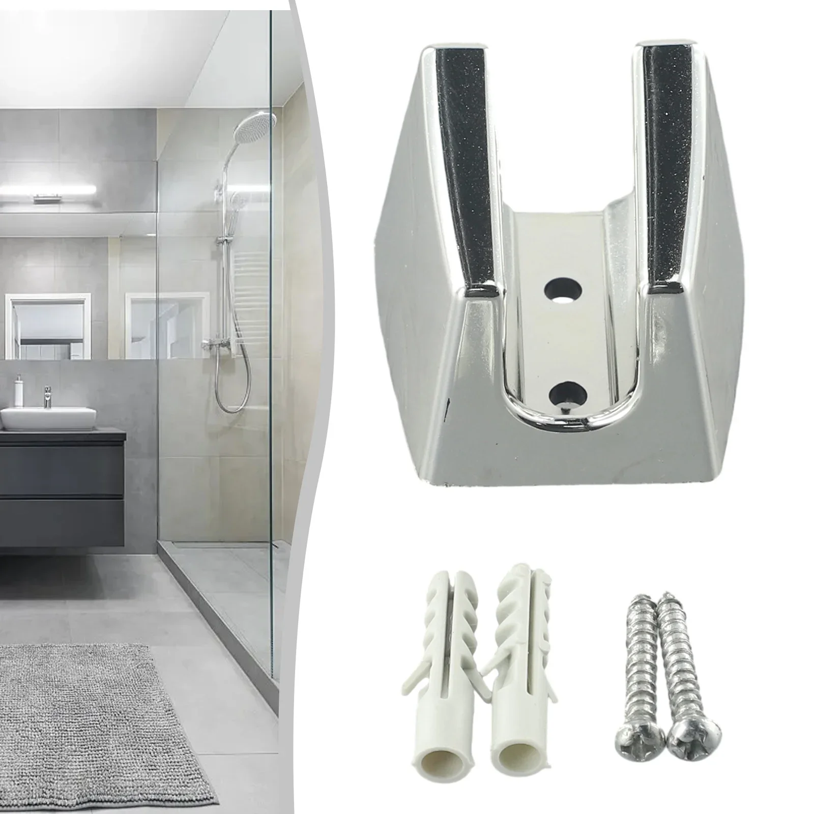 1 Pcs Shower Head Holder Base Bathroom Bracket Wall Mount Adjustable Handset High Quality Holder Head Lightweight
