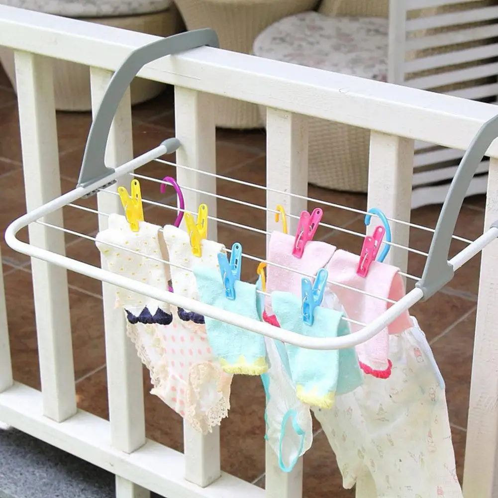 Dry Shoes Sturdy Construction Space Saving Laundry Drying Rack Balcony Supply