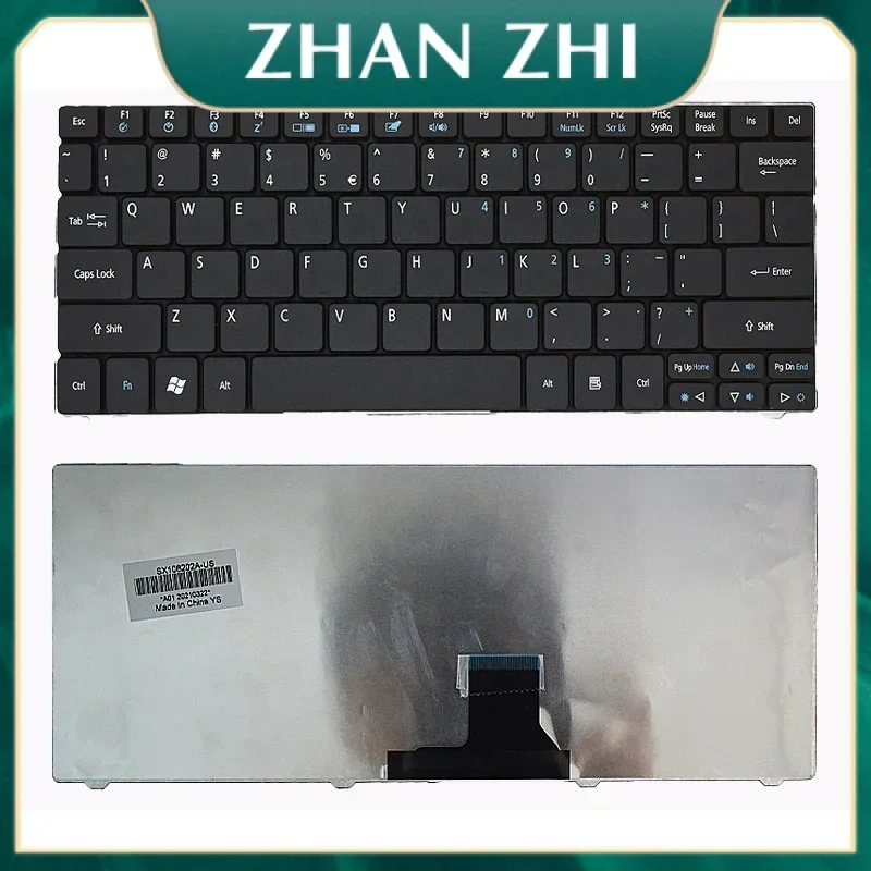 New Laptop Rreplacement Keyboard Compatible For Acer One 751 ZA3 ZA5 ZA8 752 753 722 721 1810T P1VE6 1551 1410 1830 MS2298