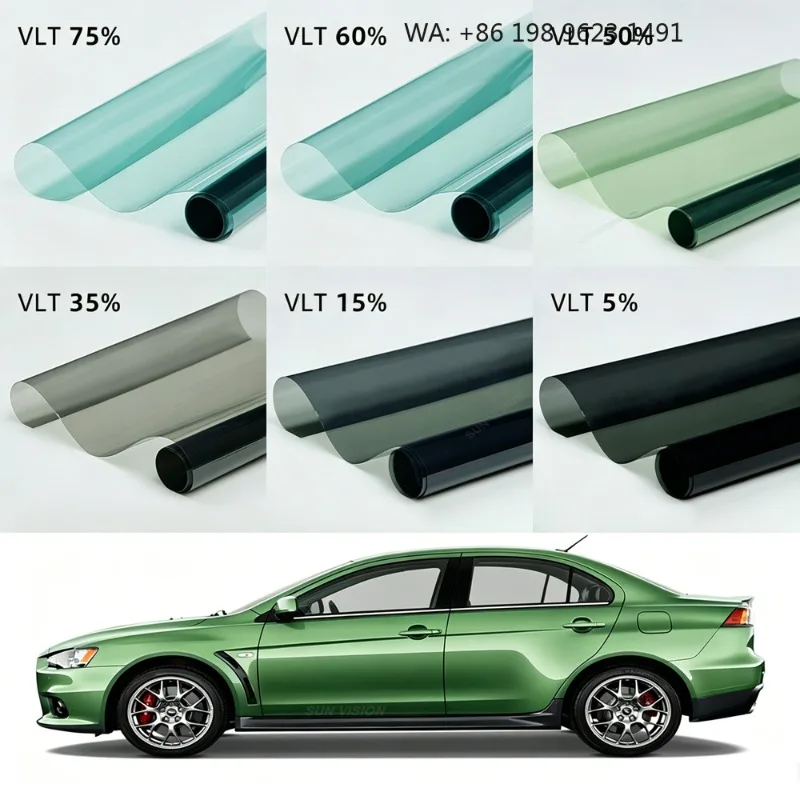 High Quality Car Solar Film High Heat Rejection Anti UV HD Clarity Privacy Tint Wholesale izable Packaging