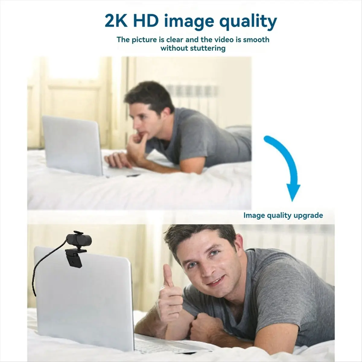 doyou HD1080P Webcam with Privacy Cover and Built-in Microphone Plug and Play for Laptop/Desktop, Video Conferencing