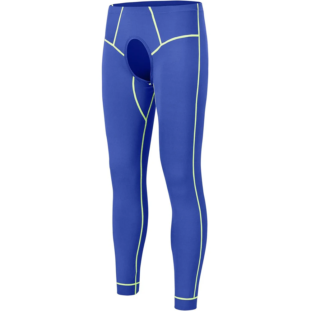 

ZONBAILON Thermal Underwear for Men with Open Front Long Johns Mens Base Layer Cold Weather Bottoms Leggings
