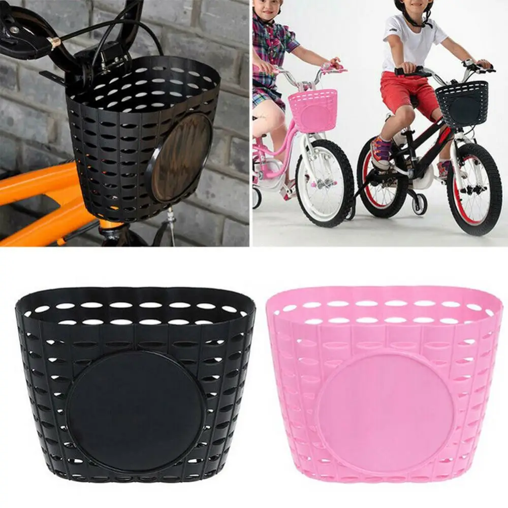 Durable Front Basket Sturdy Easy To Install Shatter-proof Kids Children Cycling Bike Bicycle Shopping Storage Bag Organizer