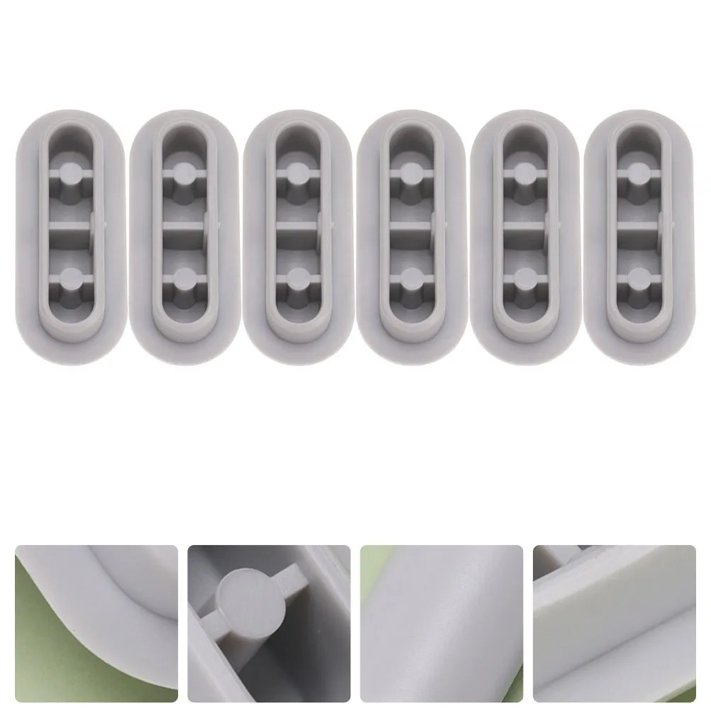

6pcs Bumpers Universal Durable Toilet Seat Gasket Cushioning Pads Anti-Slip Gasket For Home Use Protect Toilet Seat