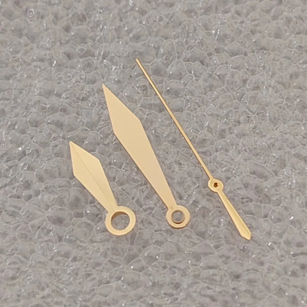 عقارب ساعة على شكل سيف NH35 عقارب ذهبية وردية فضية بدون إبرة ساعة مضيئة متوافقة مع حركة NH35 NH36