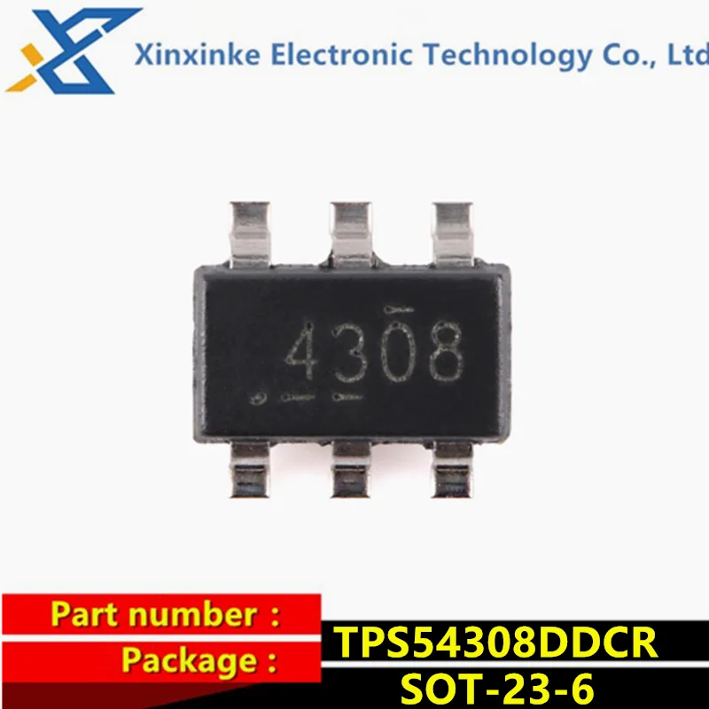10PCS TPS54308DDCR 4308 SOT23-6 Switching Voltage Regulators 4.5V to 28-V Input 3A synchronous 350-kHz FCCM step-down converter