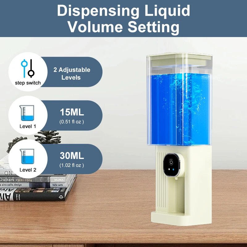 Mouthwash Dispenser Automatic With Cup Bottle Electric Bathroom Wall Mounted White Pump Holder Atomatic Battery Kids Carafe Cute