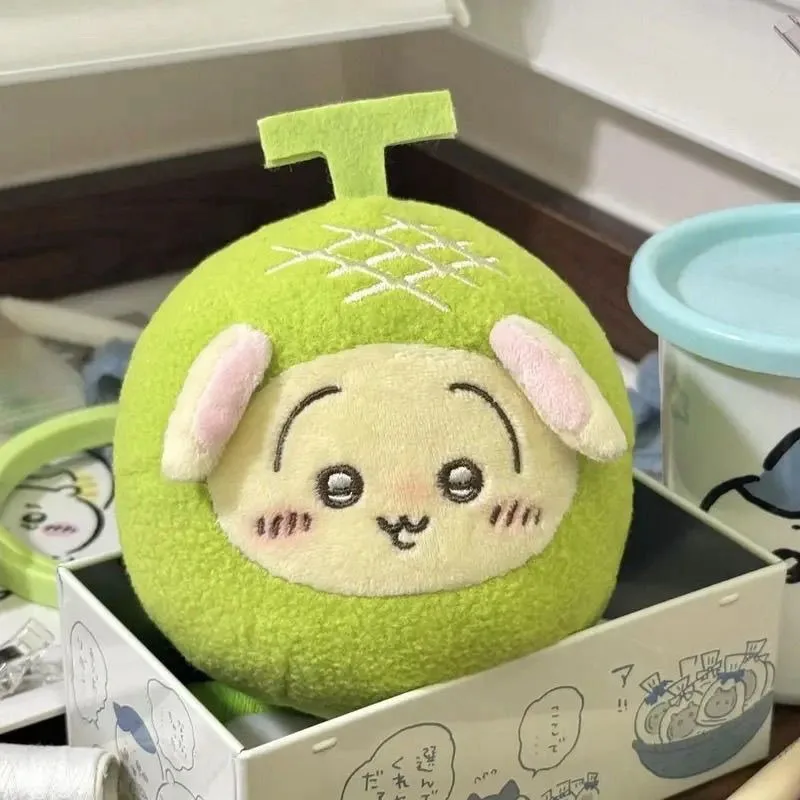 새로운 귀여운 치이카와 하치와레 우사기 칸탈루프 봉제 인형 카와이 펜던트 애니메이션 만화 데스크탑 장식품 선물 달콤한 선물