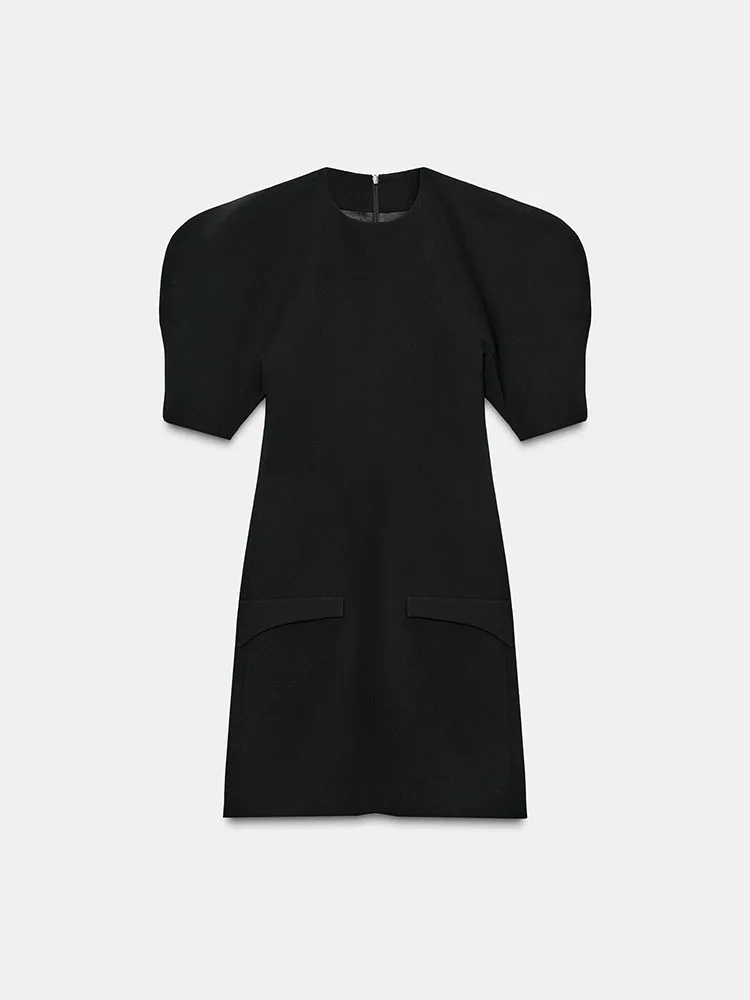 

Faionable Sweet ort Sve ort Dr Women's New Arrival Winter 2025 High Waist Bubble Sve Ele Dr for Banquet