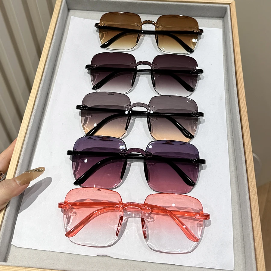 5 stücke Frauen Männer Quadrat Sonnenbrille Retro Sonnenbrille Weibliche Schwarz Vintage Mode, Für Outdoor Kleidung Zubehör