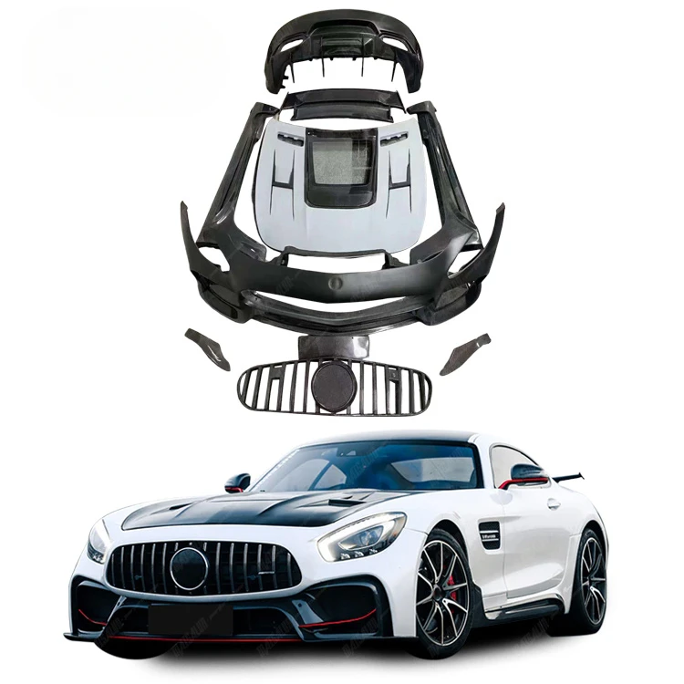 Good Quality Auto Parts I Style Half Carbon Fiber Car Bumpers for Mercedes-Benz AMG GT GTS 2 Doors