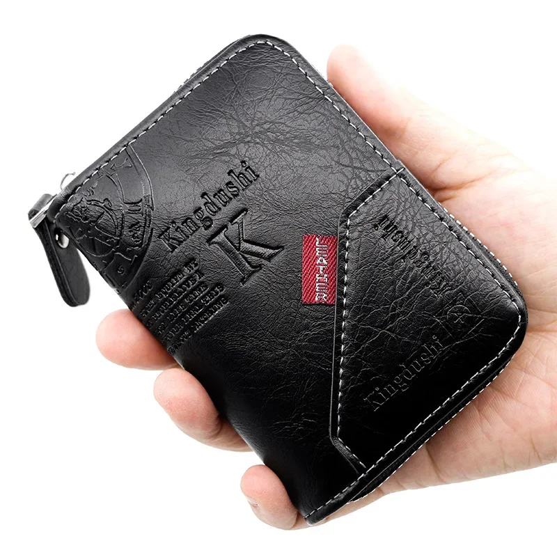 Vintage Style PU Card Bags Fashion Deep Color Card Holders IC/ID Holder Outdoor Cash Coins Business Card Bags