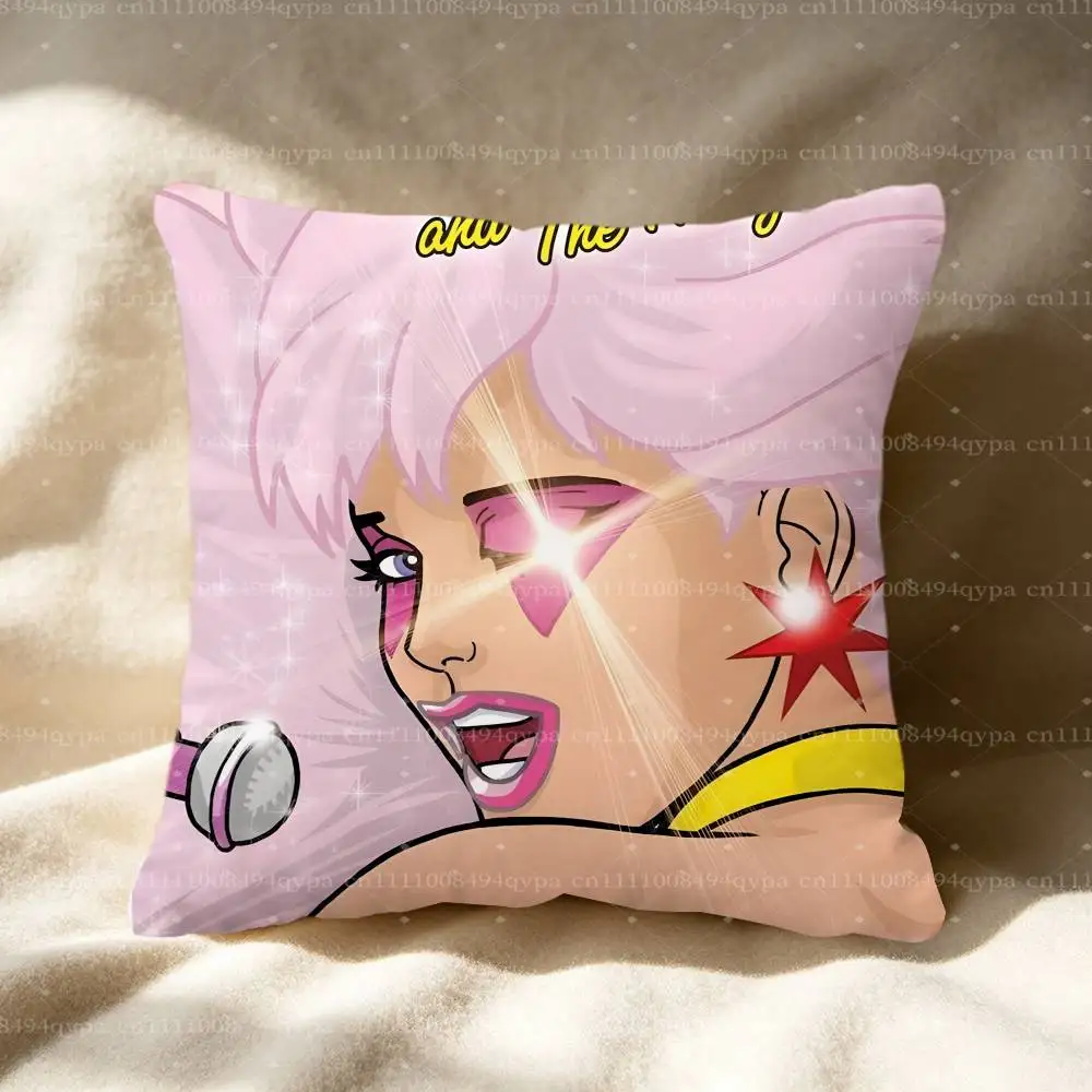 Jem And The Holograms Pillowcase With Zipper Throw Pillow Cover Decorative Shams Cushion Covers for Bed Living Room Couch