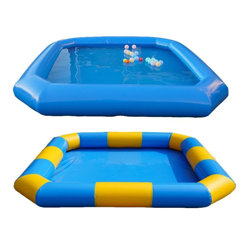 Summer Colorful Indoor Swimming Pool Customizable PVC Deep Inflatable Rectangular Swimming Pool Design for Kids and Adults