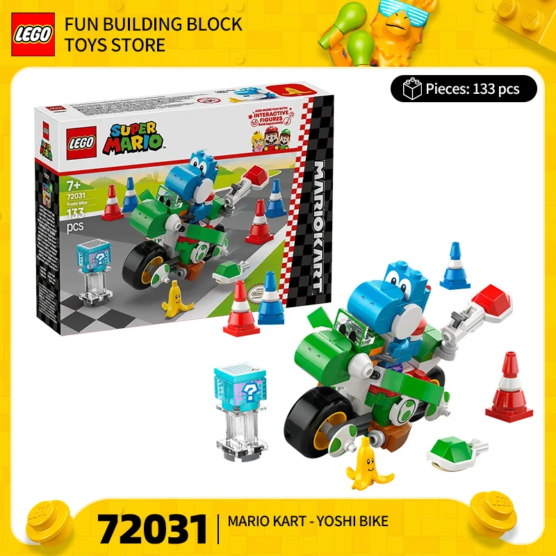 

LEGO Building Blocks 72031 72032 horsepower European Kart, Yaoxi Motorcycle, Super Mario Building Blocks Children's Toy Gift