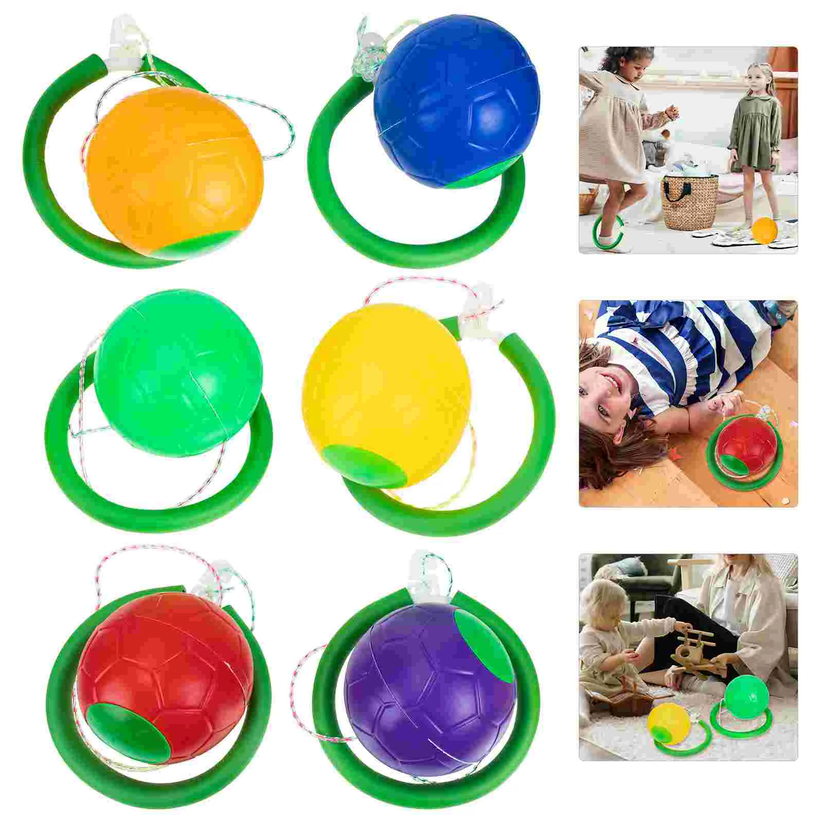 

6 Pcs Bouncing Ball Kids Exercise Toy Children's Coordination Skip Bounce Sports Ankle Abs Skipping Unique